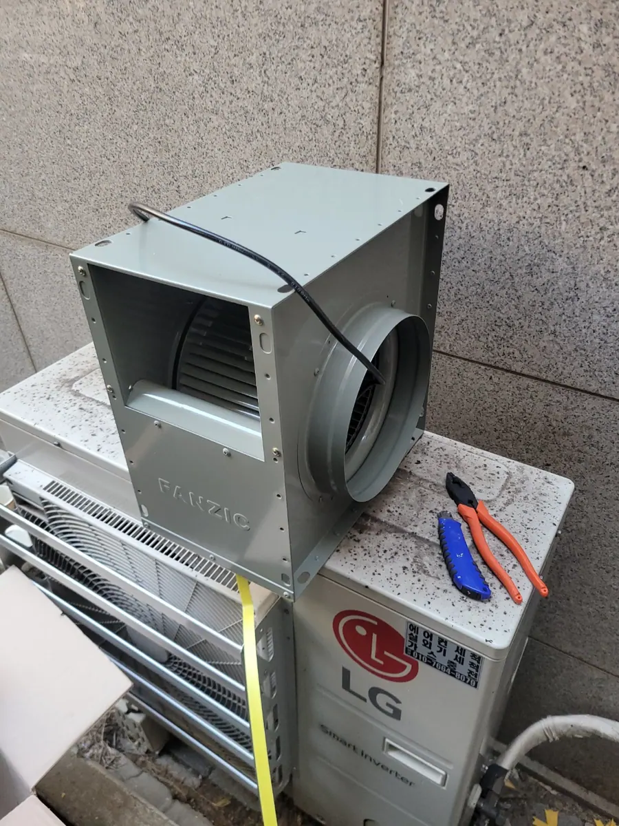 한식부페 시로코팬교체 현장 사진 1